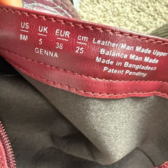 Naturalizer Merlot Burgundy Red Boots - Picture 4 of 4